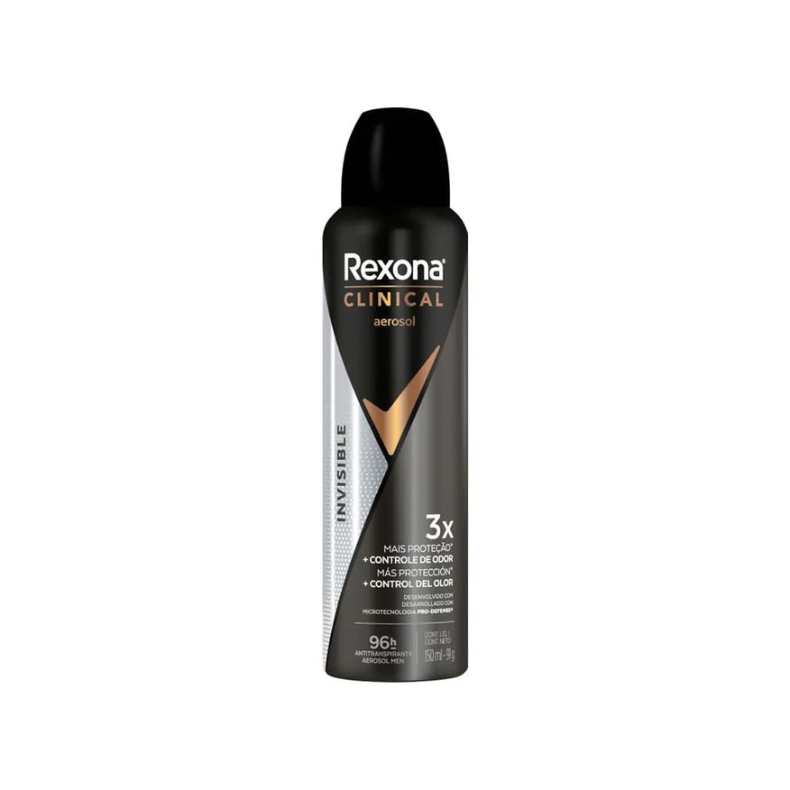 Rexona Desodorante Clinical Men Aerosol Invisible 150ml
