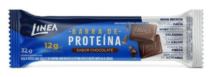 De Barra Proteína Chocolate Cobertura Chocolate Ao Leite Linea Caixa 384g 12 Unidades