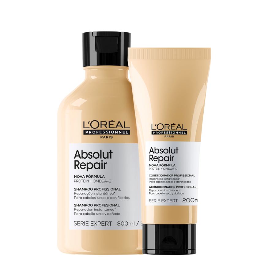 L’Oréal Kit Professionnel Serie Expert Absolut Repair Gold Quinoa + Protein Duo (2 Produtos)