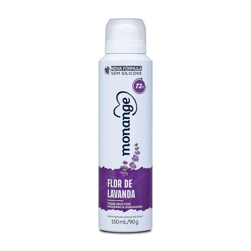 Monange Desodorante Aerossol Feminino Flor De Lavanda 150ml