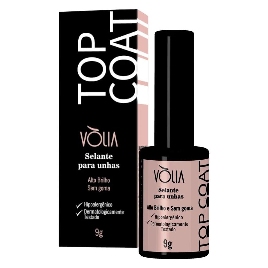 Vòlia Selante para Unhas em Gel Top Coat Finalizador 9g Volia