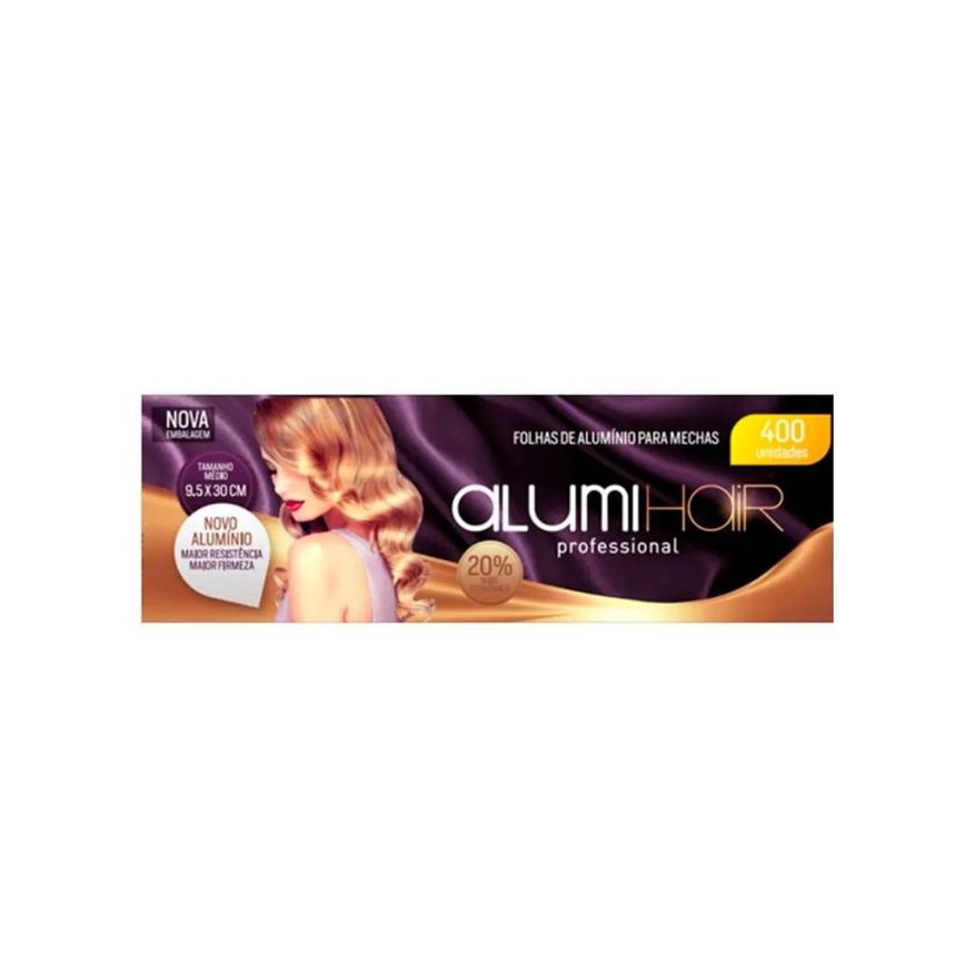 Alumihair Papel Alumínio para Mechas Alumi Hair 400 Folhas 9,530X