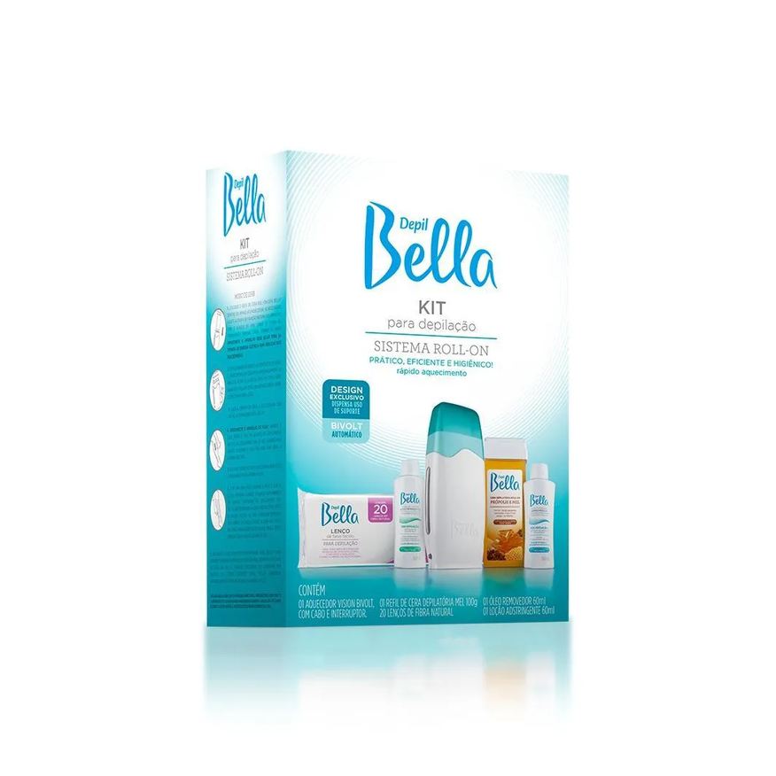 Depil Bella Kit para Depilação Roll – On Bivolt