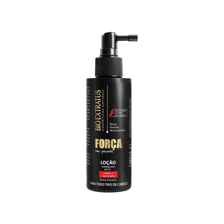 BIO EXTRATUS LOçãO ESTIMULANTE DE CRESCIMENTO FORçA COM PIMENTA - 100ml