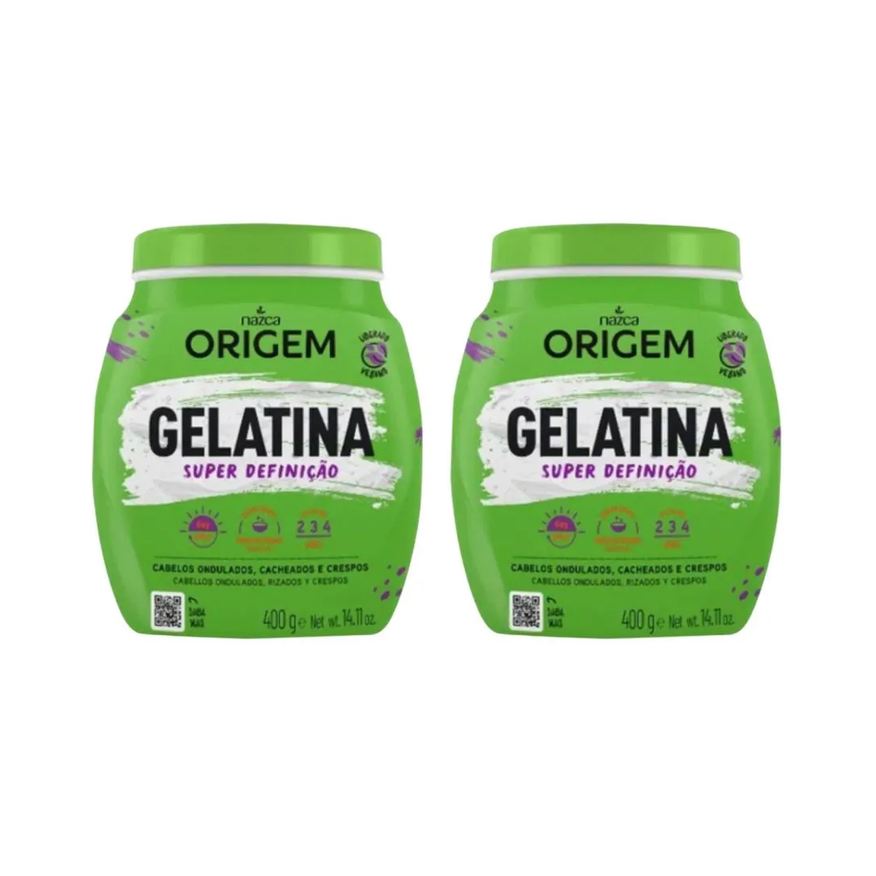Nazca Gelatina Capilar Origem 400g Super Definiçao - Kit C/ 2un