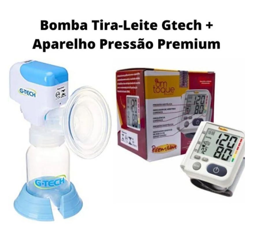 Premium Kit Bomba Tira-leite Gtech + Aparelho Pressão Lp200