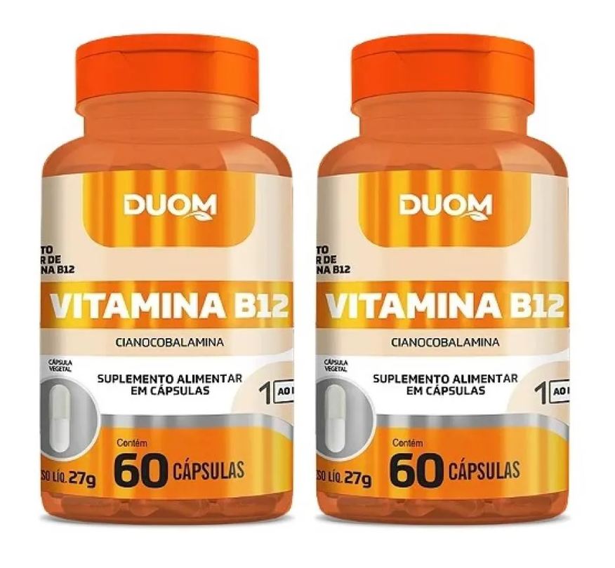 Duom Kit 2 Suplemento de Vitamina B12 60 Cápsulas