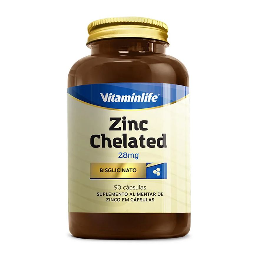 VitaminLife Zinc Chelated 28mg (90 Cápsulas)