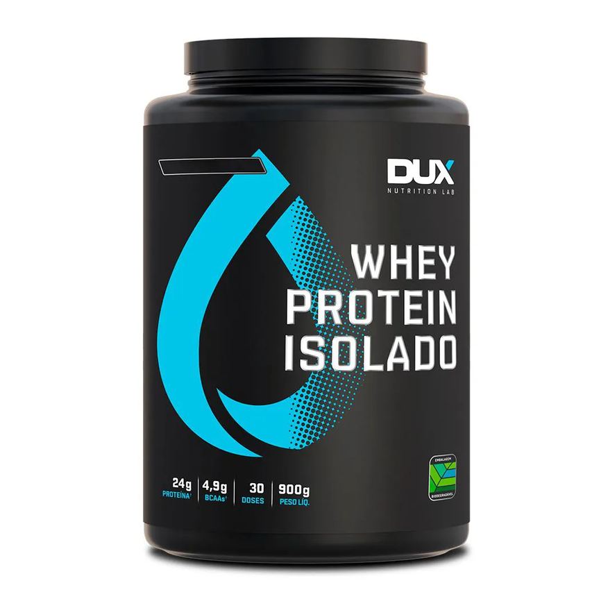 Dux Whey Protein Isolado Nutrition Pote 900g Doce de Leite
