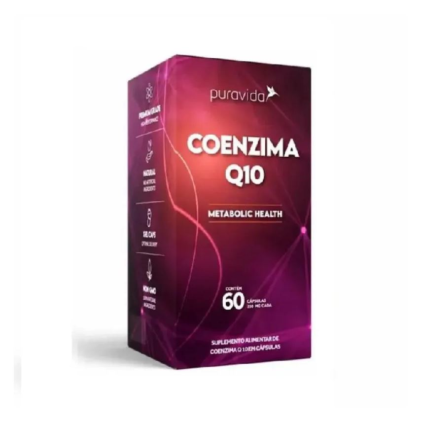 Puravida Suplemento Coenzima Q10 Vitamina E 60caps