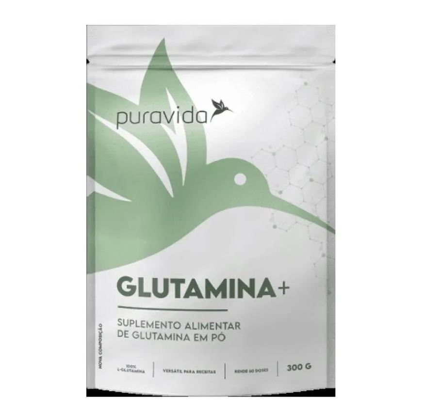 Puravida Suplemento Alimentar de Glutamina Em Pó 300g