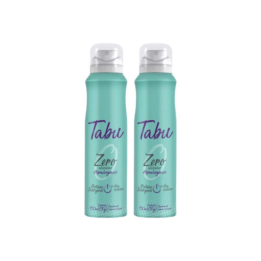 Tabu Desodorante Aero Antitr Zero Aluminio 150ml- Kit C/2un