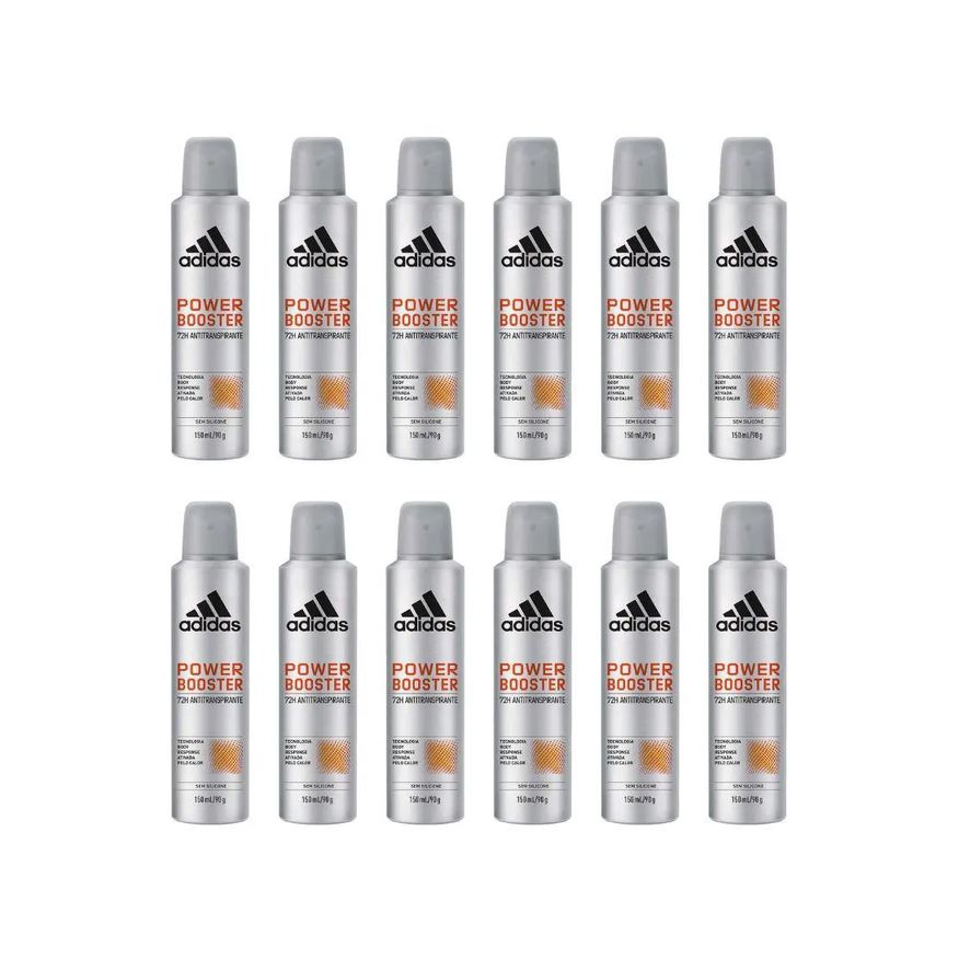 Adidas Desodorante Aero 150ml Masc Power Booster - 12un