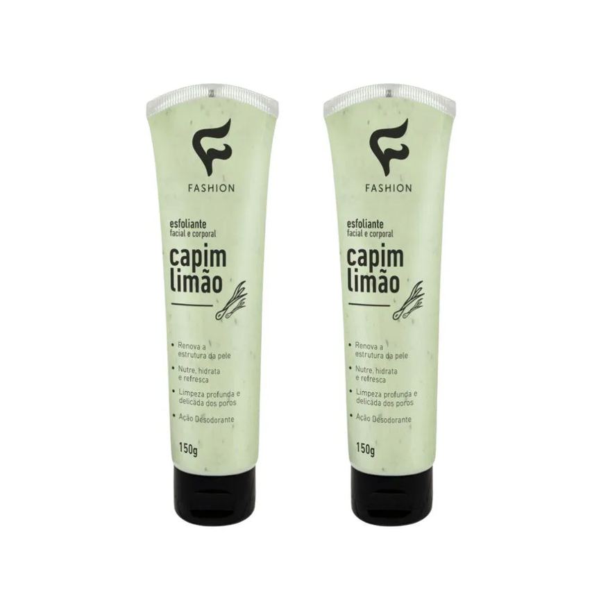 Fashion Esfoliante Facial e Corporal 150g Capim Limao - 2un