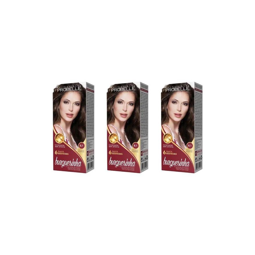 Probelle Coloraçao Burguesinha 6.1 Louro Escuro Acinz-Kit C/3un