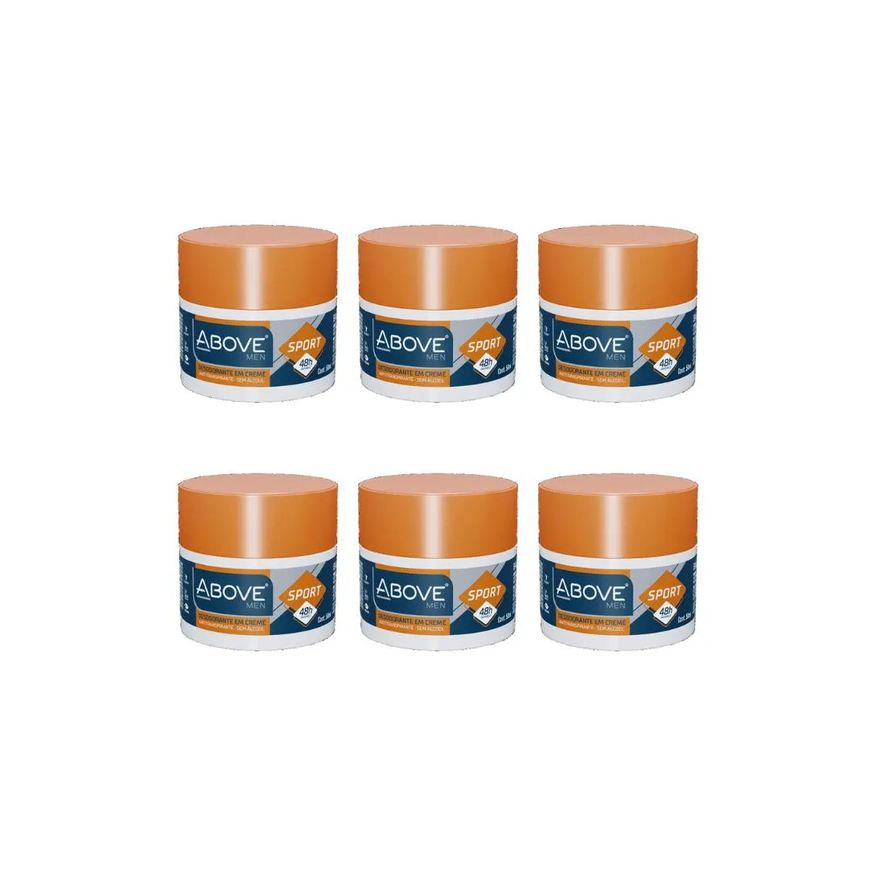 Above Desodorante Creme Sport 50g-Kit C/6un