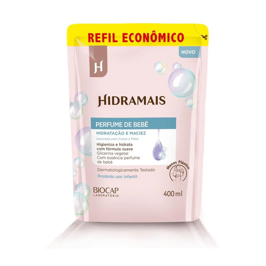 Hidramais Sabonete Perfume de Bebê Refil 400ml