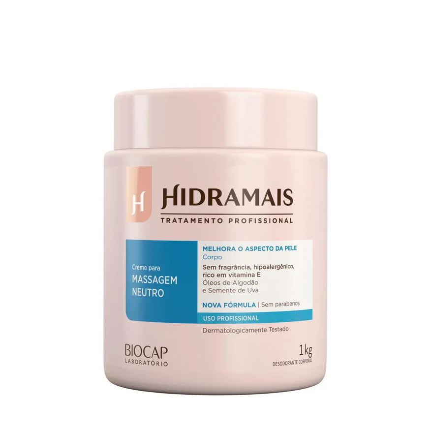 Hidramais Creme Para Massagem Neutro 1kg