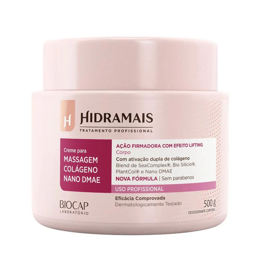 Hidramais Creme Para Massagem Colágeno Nano Dmae 500g