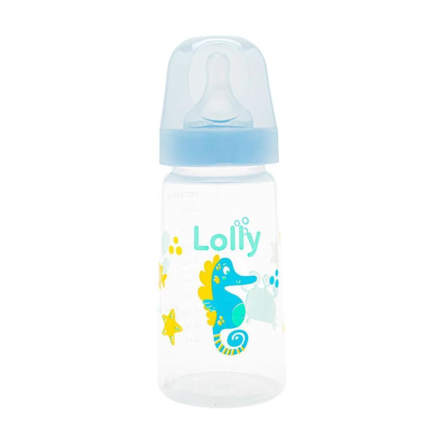 Lolly Mamadeira Kindy Big Zoo Azul 330ml - 1 unidade