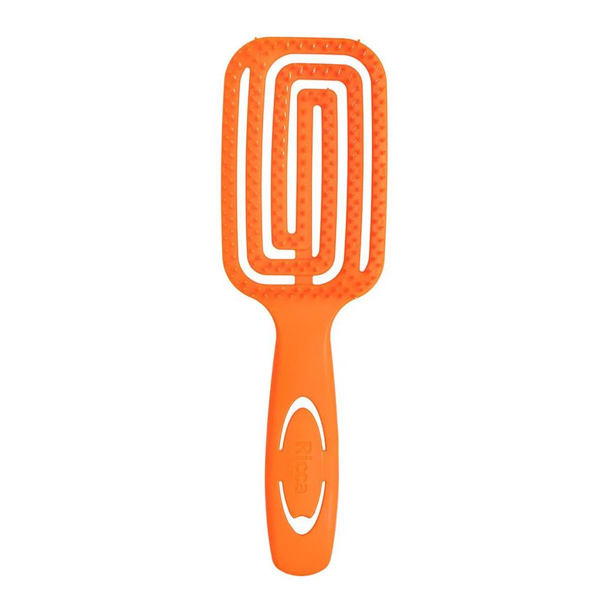 de Escova Cabelo Ricca Flex Wet & Dry Laranja