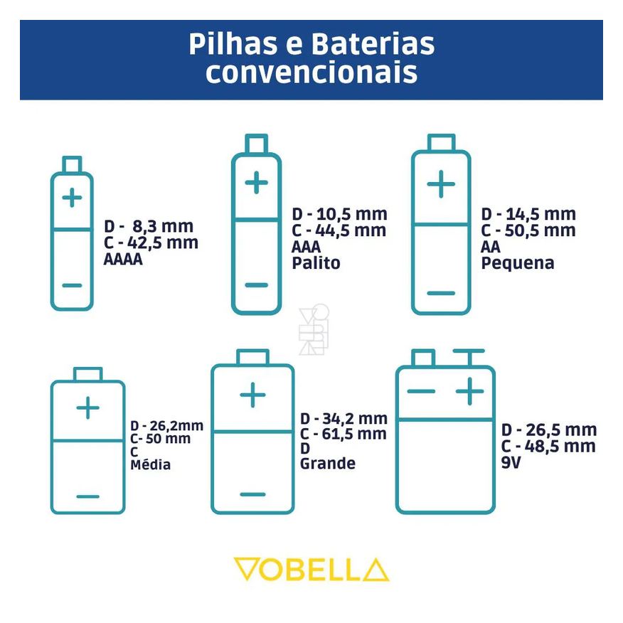 Alcalina Pilha Aaa Palito 1,5v LR03 Blister 8 Unidades Elgin