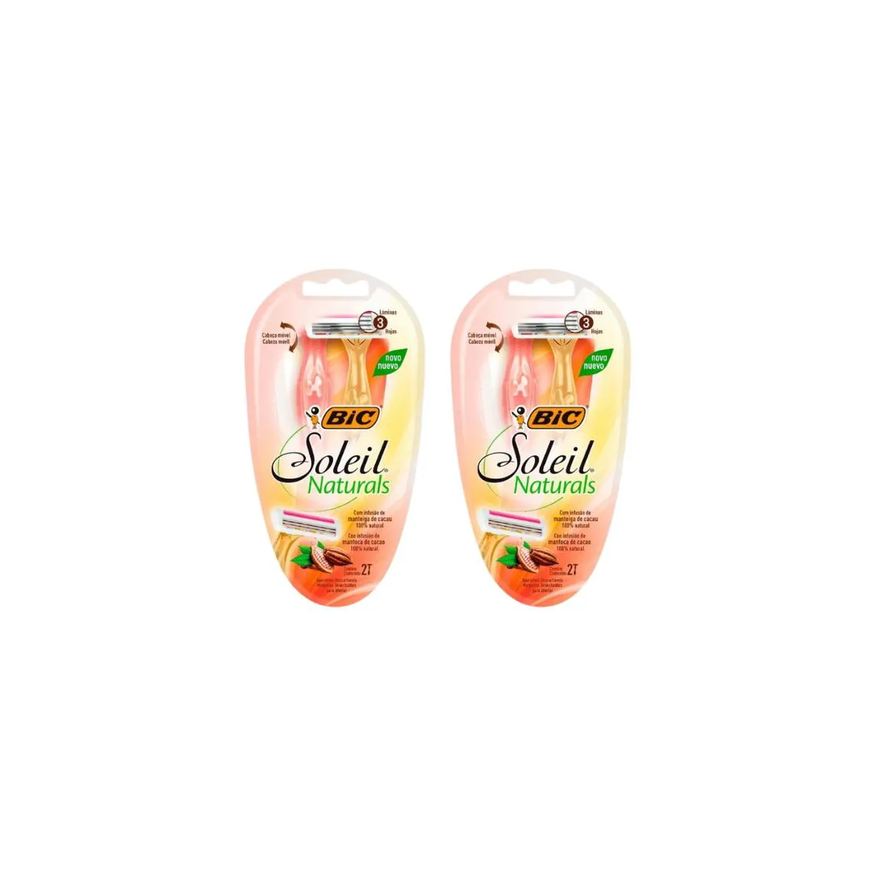 Bic Aparelho de Barbear Soleil Naturals VD/AM C/2- 2un