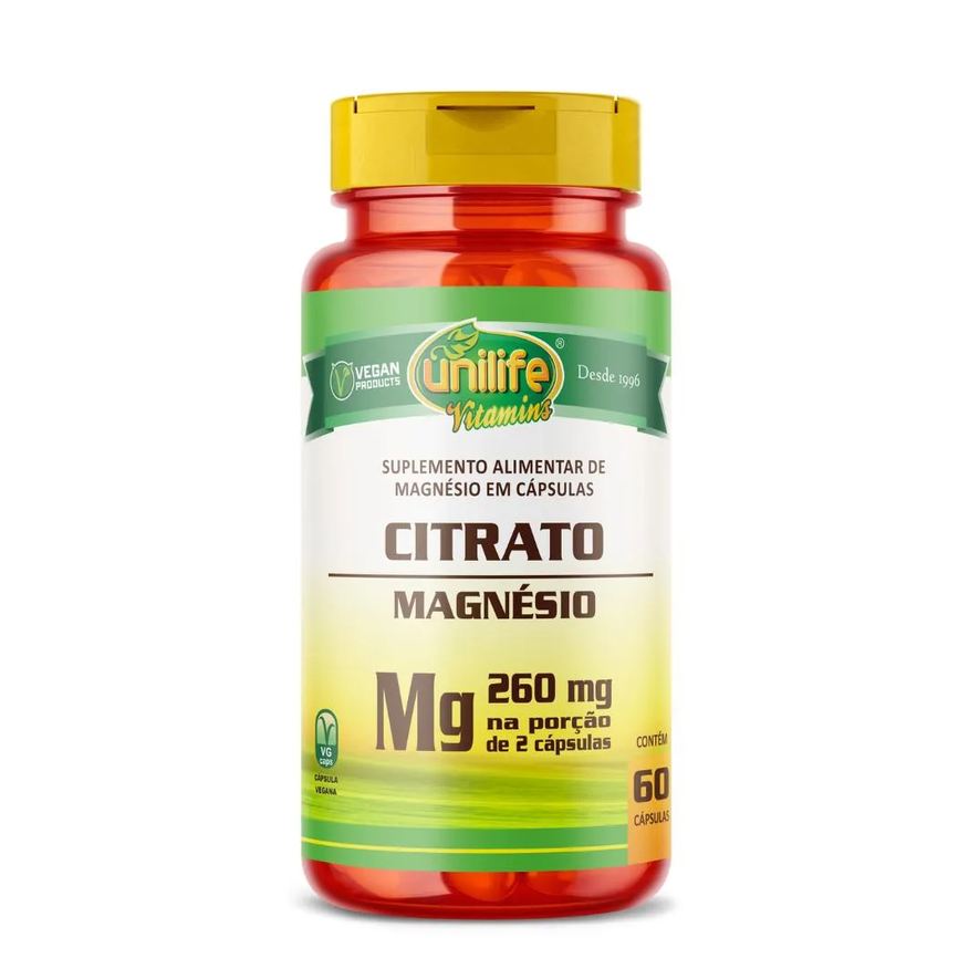 Unilife Magnésio Citrato 60 cápsulas 990mg