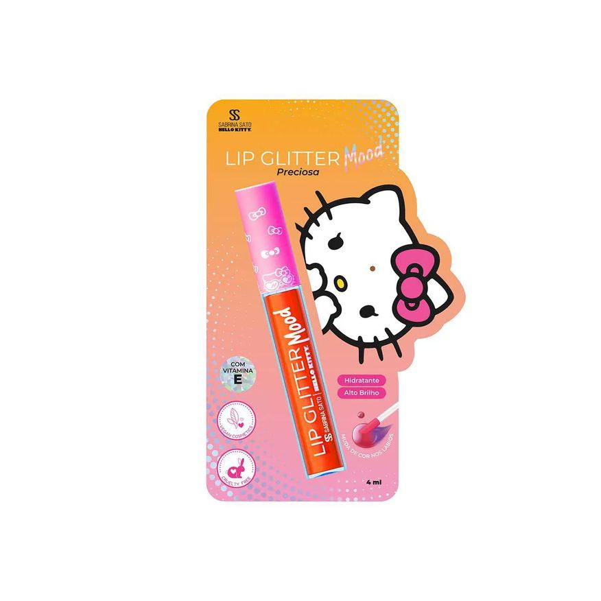 Glitter Lip Mood Sabrina Sato Hello Kitty - Preciosa 4ml