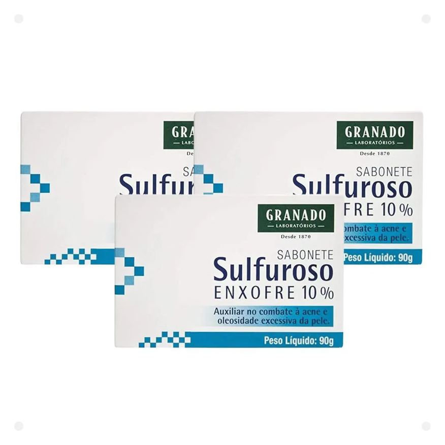 Granado Kit Sabonete Sulforoso 90g com 3