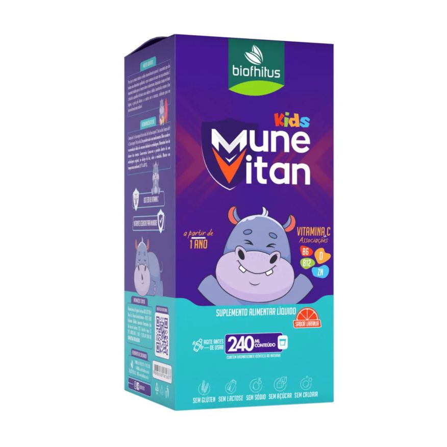 Biofhitus Suplemento Alimentar Kids Líquido Munevitan 1+