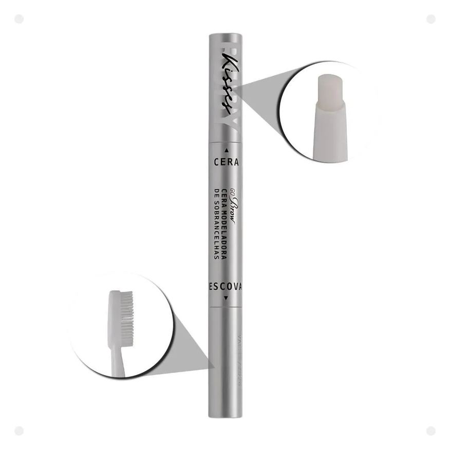 Kiss New York Cera Modeladora de Sobrancelhas Ruby Kisses Go Brow Rbw01b