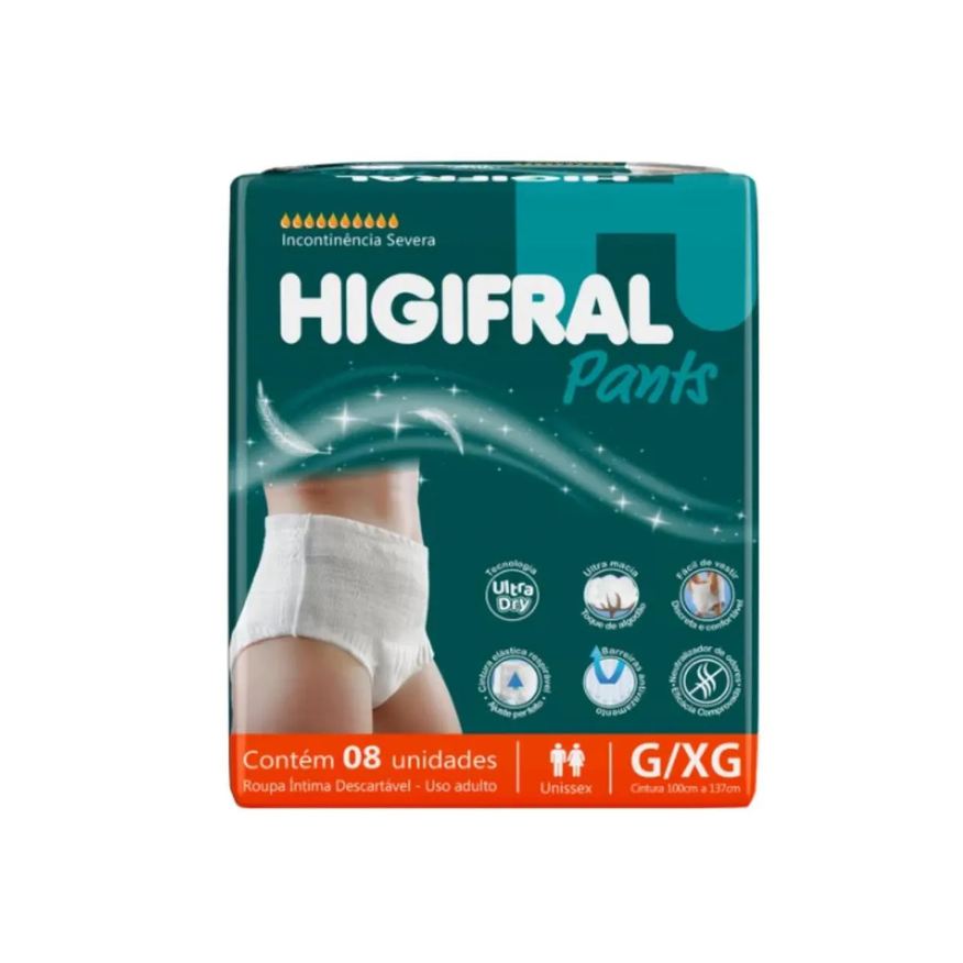 Eurofral Roupa Íntima Unissex G/xg C08 Incontinência Severa Higifral