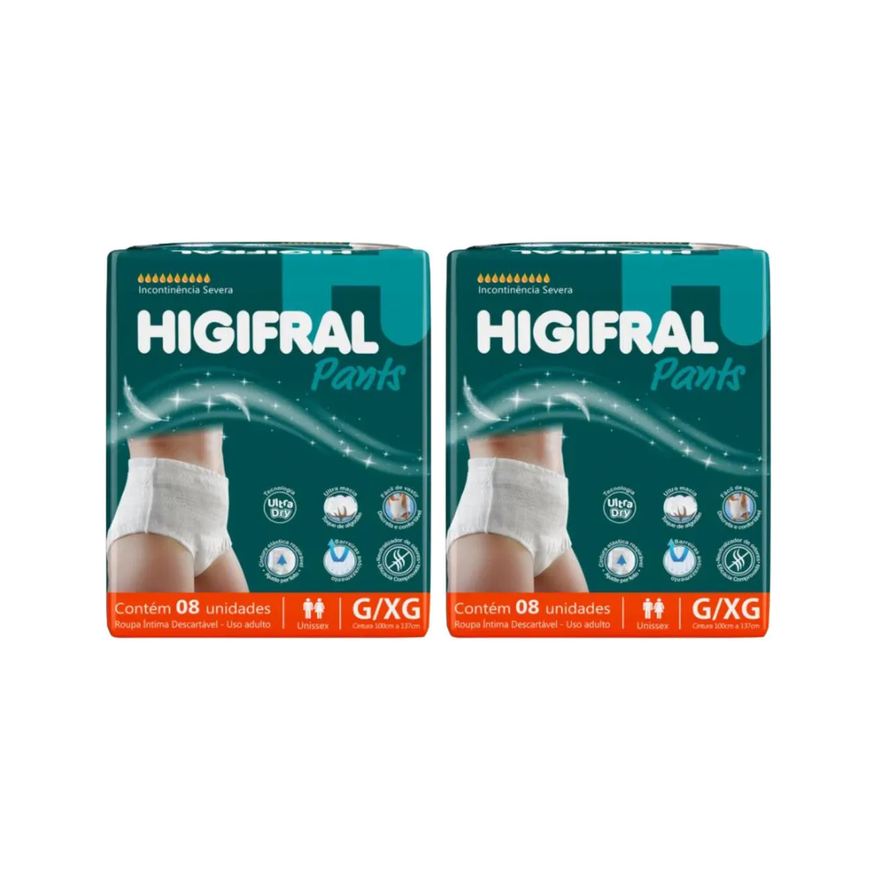 Eurofral Kit C2 Roupa Íntima Unissex G/xg Pants - Higifral