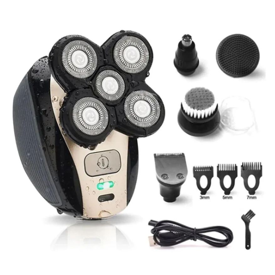 Barbeador Eletrico Recarregável 5 Em 1 Barbear Blader Pro