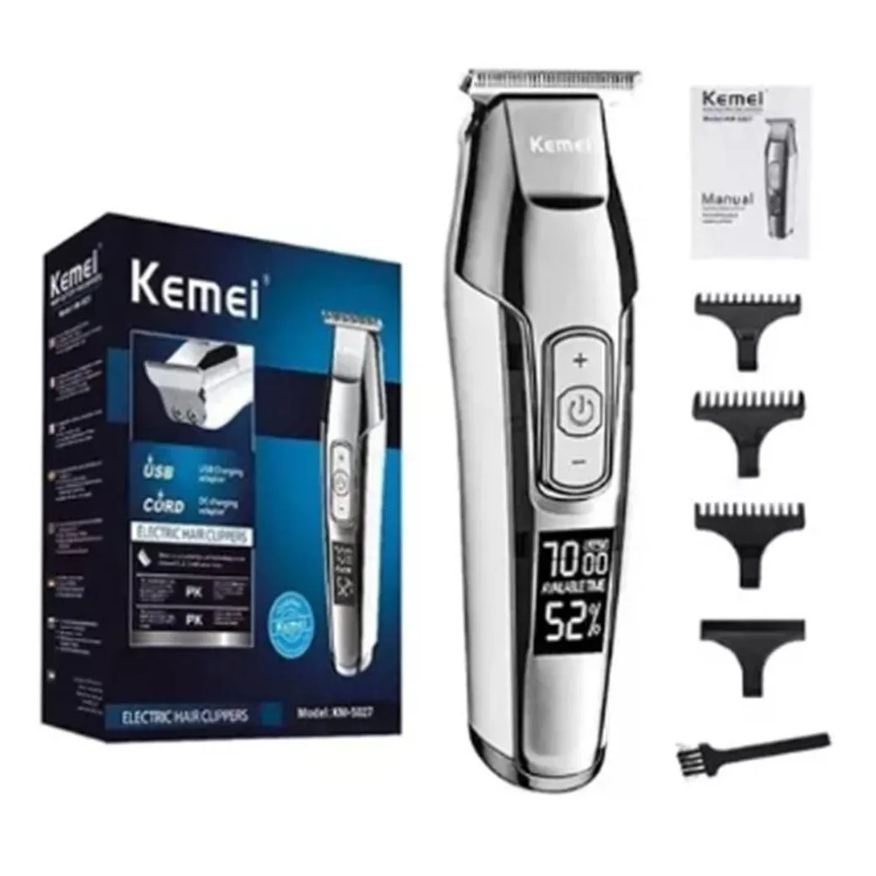 Cabelo Cortador Aparador Elétrico Digital Cortar Barba