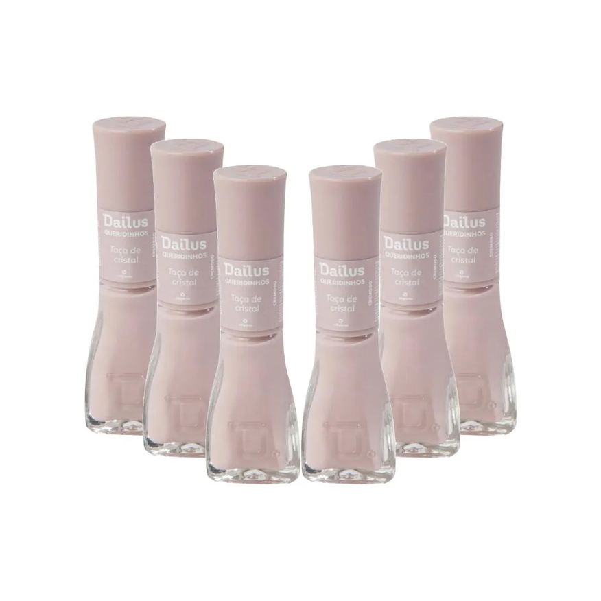 Dailus Kit Esmaltes Cremoso Queridinhos Taça de Cristal (6 Unidades)