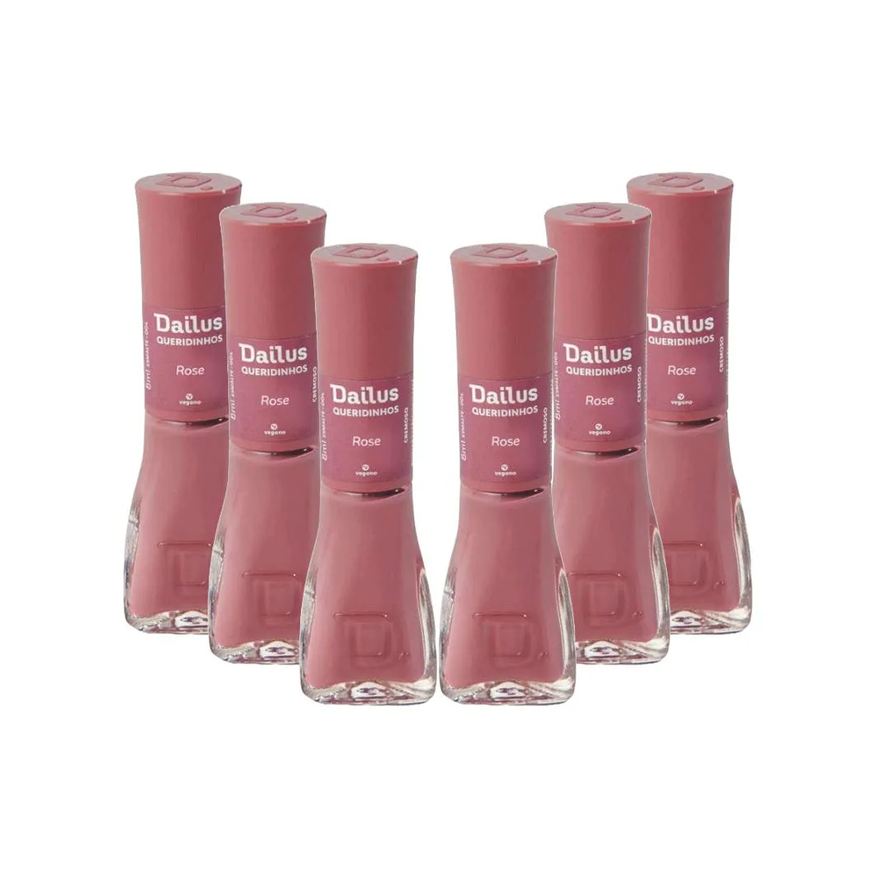 Dailus Kit Esmaltes Cremoso Coleção Queridinhos Rosa (6 Unidades)