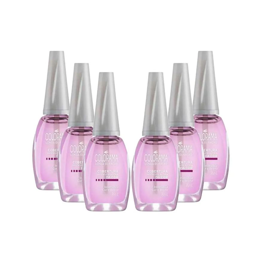 Colorama Kit Esmaltes Tratamento - Cobertura Intensificadora da Cor (6 Unidades)