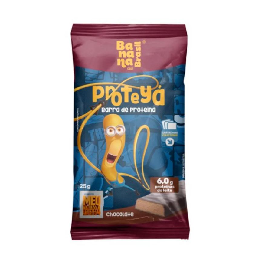 Banana Brasil Barra de Proteína Proteyá Chocolate 25g