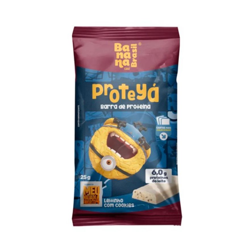 Banana Brasil Barra de Proteína Proteyá Leitinho com Cookies 25g
