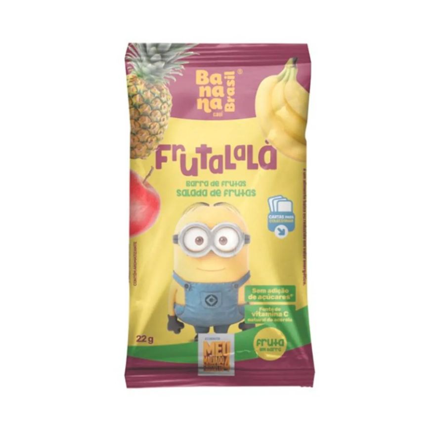 Banana Brasil Barra de Frutas Frutalalá Salada de Frutas 22g