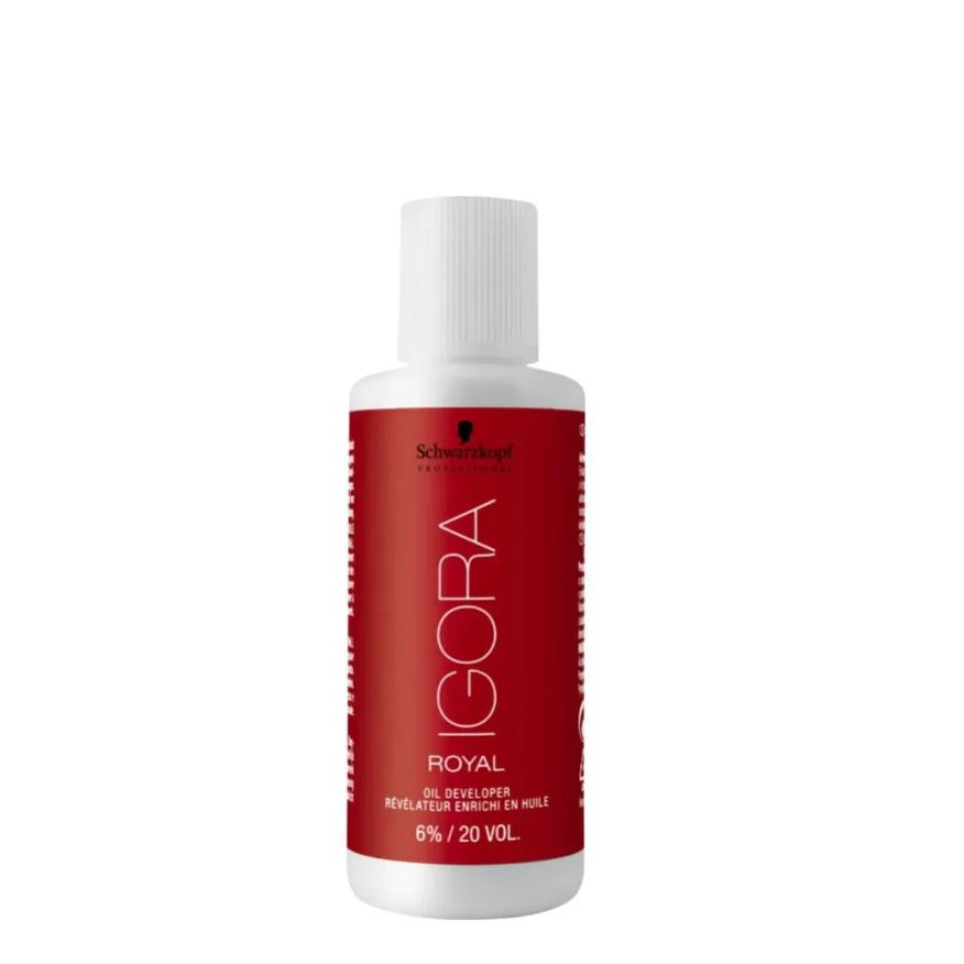 Professional Schwarzkopf Igora Royal 6% - Água Oxigenada 20 Volumes 60ml
