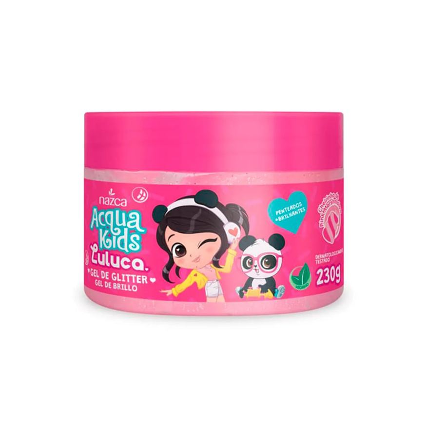 Acqua Kids Gel de Cabelo Infantil Luluca Glitter 230g
