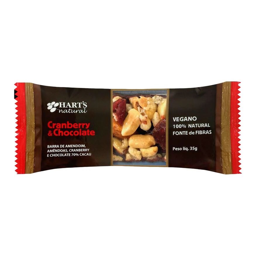 Hart's Natural Barra de Nuts Cranberry & Chocolate 35g