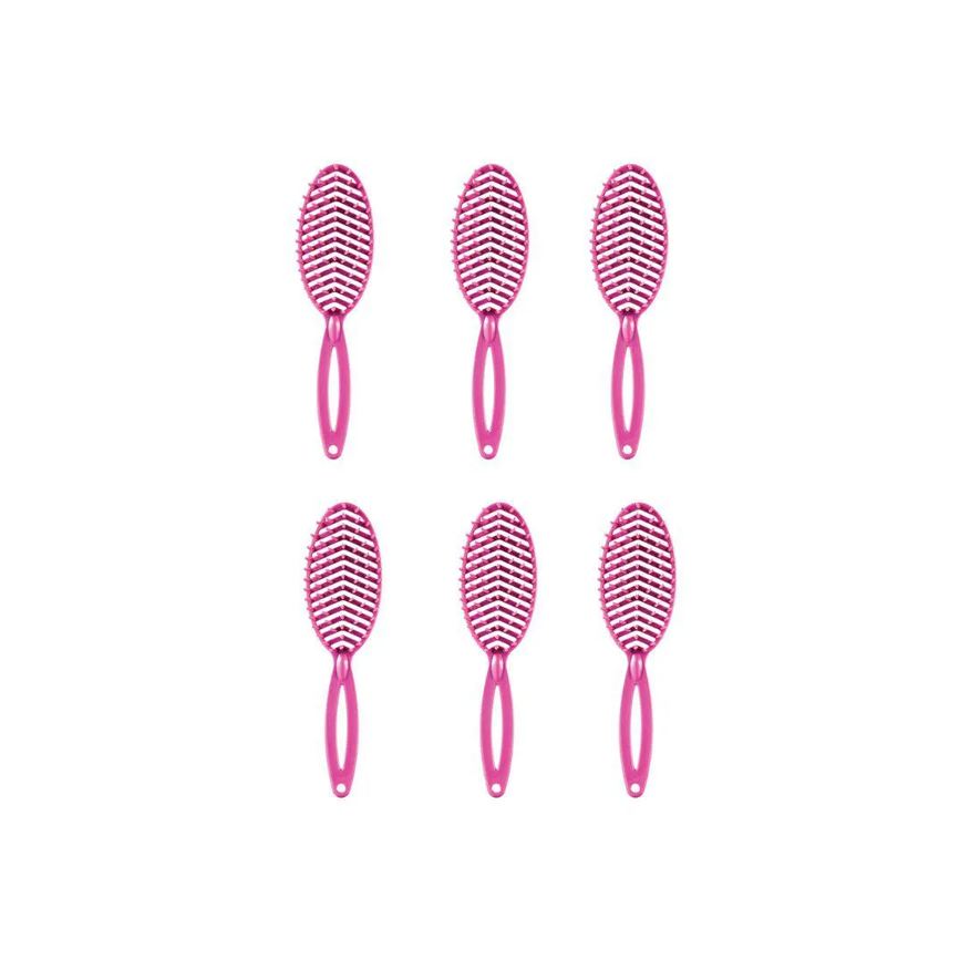 Darma Escova de Cabelo 302 Rigida Oval Desemb - Kit C/ 6un