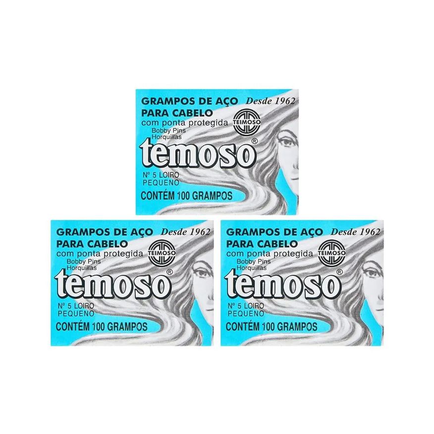 Teimoso Grampo N 5 Com 100un Louro - Kit C/ 3un