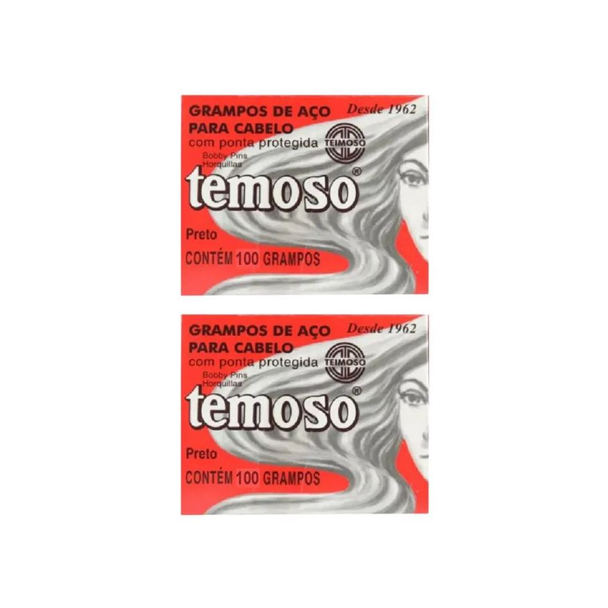 Teimoso Grampo N 5 Com 100un Preto - Kit C/ 2un