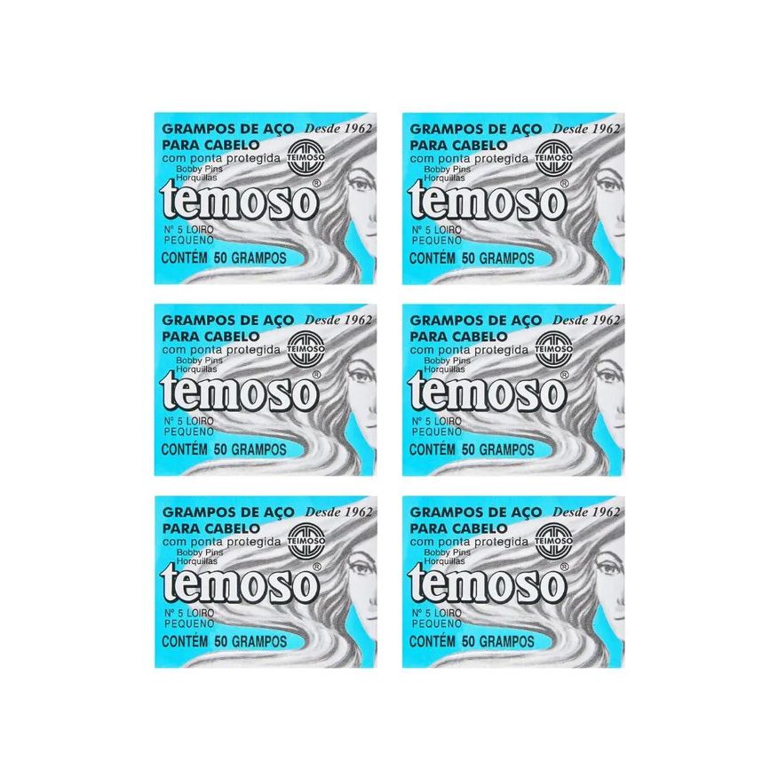 Teimoso Grampo N 5 Com 50un Louro - Kit C/ 6un