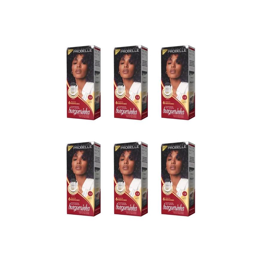 Probelle Coloraçao Burguesinha 1.2 Preto Ametista-Kit C/6un
